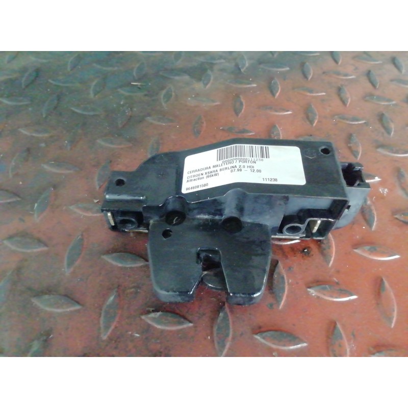 Desguace MonforteCERRADURA MALETERO / PORTON 9646091580 CITROËNCerradura maletero / porton|Desguace Monforte