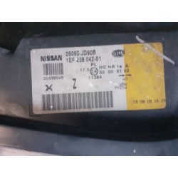 Desguace MonforteFARO IZQUIERDO 26060JD90A NISSANFaro izquierdo|Desguace Monforte