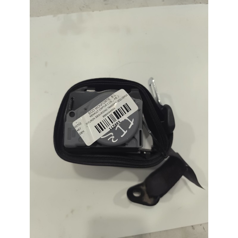 Desguace MonforteCINTURON SEGURIDAD TRASERO IZQUIERDO 888406499R RENAULTCinturon seguridad trasero izquierdo|Desguace Monforte