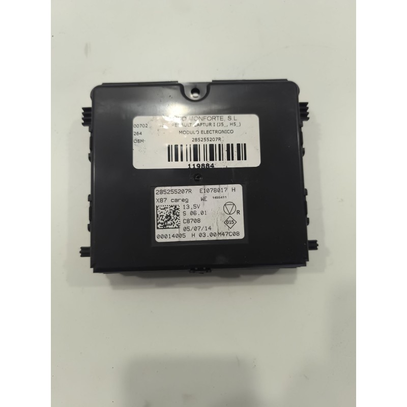 Desguace MonforteMODULO ELECTRONICO 285255207R RENAULTModulo electronico|Desguace Monforte