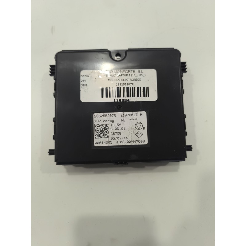 Recambio de modulo electronico para renault captur i (j5_, h5_) 1.5 dci 90 referencia OEM IAM 285255207R  