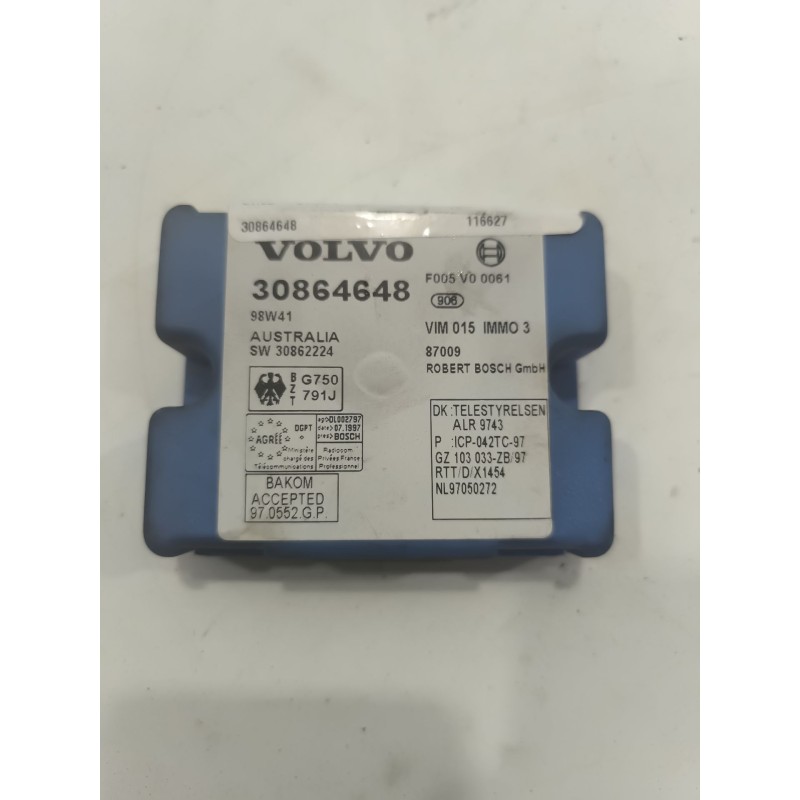 Recambio de modulo electronico para volvo s40 berlina volvo s40 referencia OEM IAM 30864648  