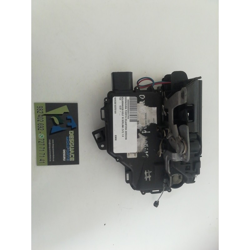 Desguace MonforteCERRADURA PUERTA DELANTERA DERECHA 14HC6X1837014H VOLKSWAGENCerradura puerta delantera derecha|Desguace Monforte