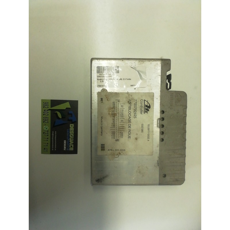Desguace MonforteCENTRALITA ABS 7700792425 10091100324 332085RENAULTCentralita abs|Desguace Monforte