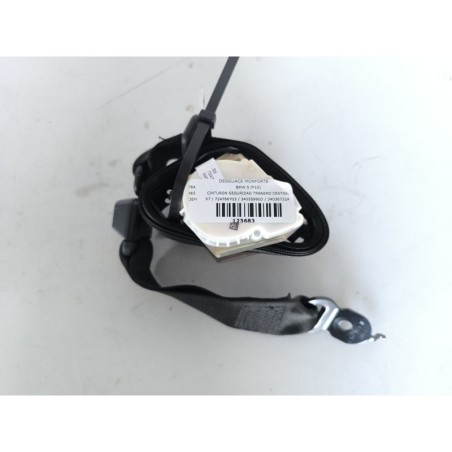Recambio de cinturon seguridad trasero central para bmw 5 (f10) 530 d xdrive referencia OEM IAM 72117247667  