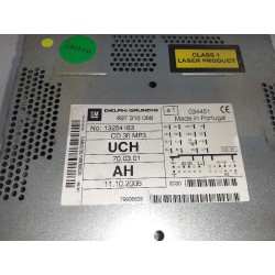 Recambio de sistema audio / radio cd para opel corsa d referencia OEM IAM 13254183  