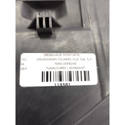 Recambio de faro derecho para volkswagen touareg (7la, 7l6, 7l7) 3.2 v6 referencia OEM IAM 7L6941018BG / 3D0909157  