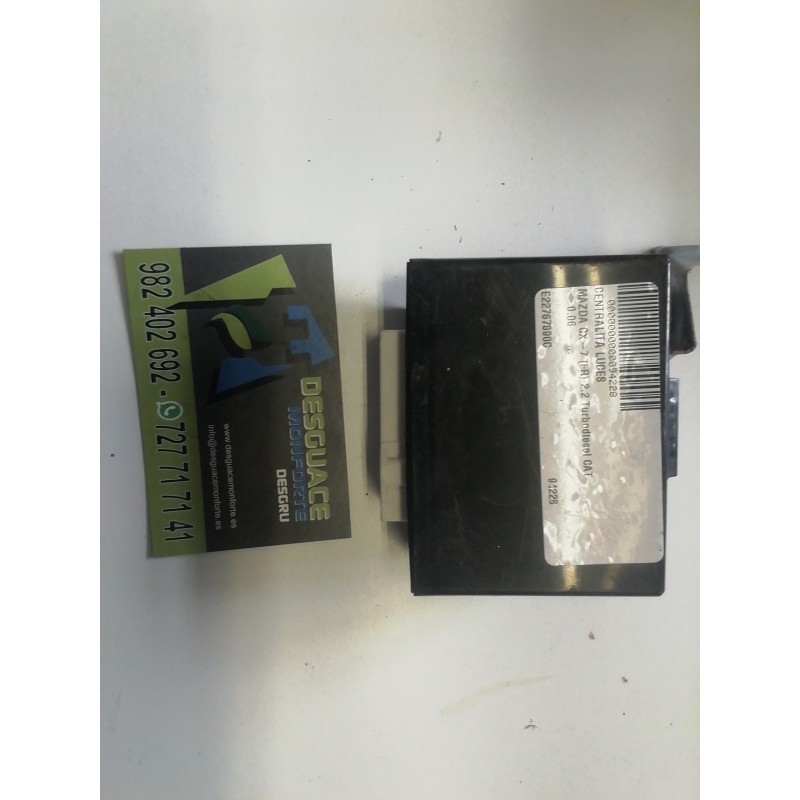Desguace MonforteCENTRALITA LUCES E22767890C MAZDACentralita luces|Desguace Monforte