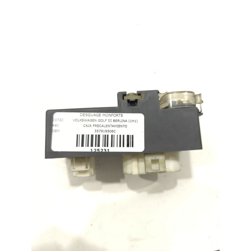 Desguace MonforteCAJA PRECALENTAMIENTO 357919506C VOLKSWAGENCaja precalentamiento|Desguace Monforte