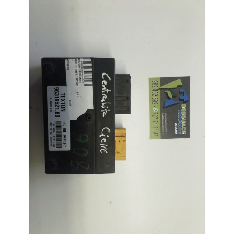 Desguace MonforteMODULO ELECTRONICO 963952180 72416856 PEUGEOTModulo electronico|Desguace Monforte