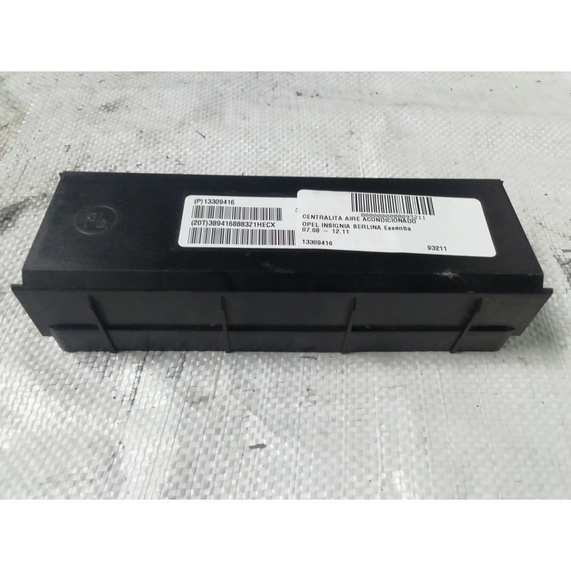 Recambio de centralita aire acondicionado para opel insignia berlina essentia referencia OEM IAM 13309416  