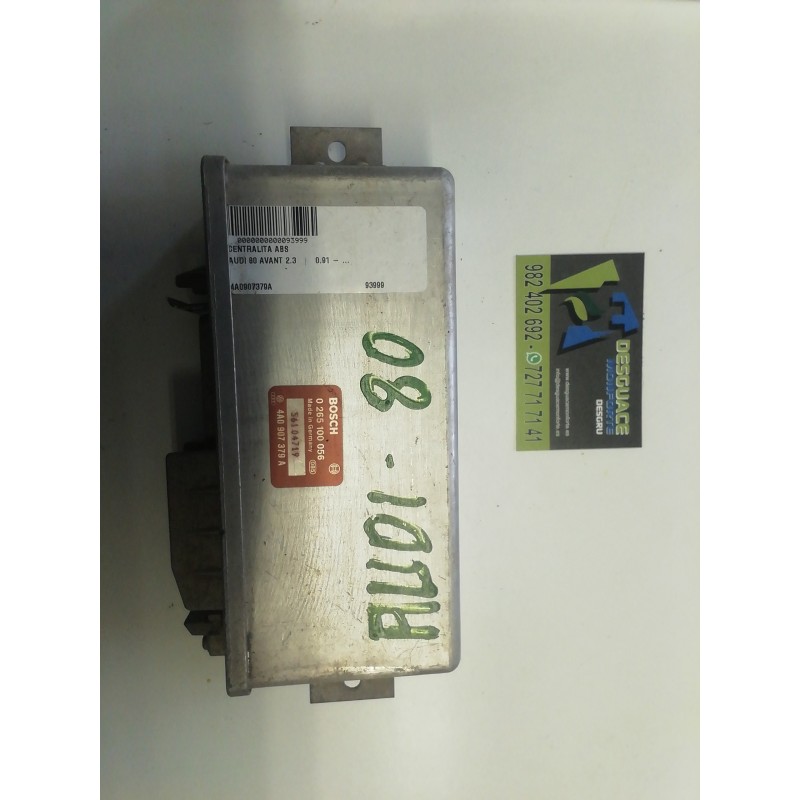 Recambio de centralita abs para audi 80 avant 2.3 referencia OEM IAM 4A0907379A 0265100056 