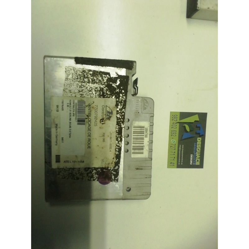 Recambio de centralita abs para renault 21 berlina (b/l48) 2.0 turbo referencia OEM IAM 7700792425 10091100324 332085