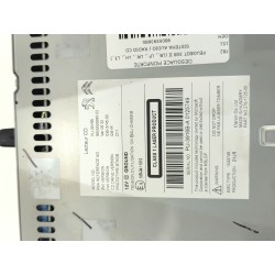 Desguace MonforteSISTEMA AUDIO / RADIO CD 9805593680 PEUGEOTSistema audio / radio cd|Desguace Monforte