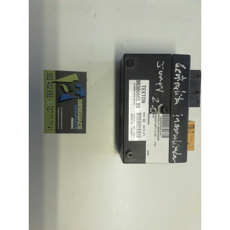 Recambio de centralita inmovilizador para citroën jumpy 2.0 hdi referencia OEM IAM 9638666580  