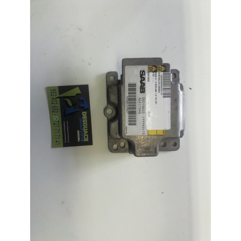 Recambio de centralita airbag para saab 9-3 berlina 1.9 tid cat referencia OEM IAM 05018833 A0417349 