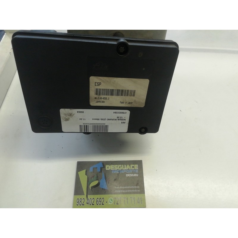 Recambio de abs para nissan murano (z50) básico referencia OEM IAM 47660CC084 06210203214 06210905223