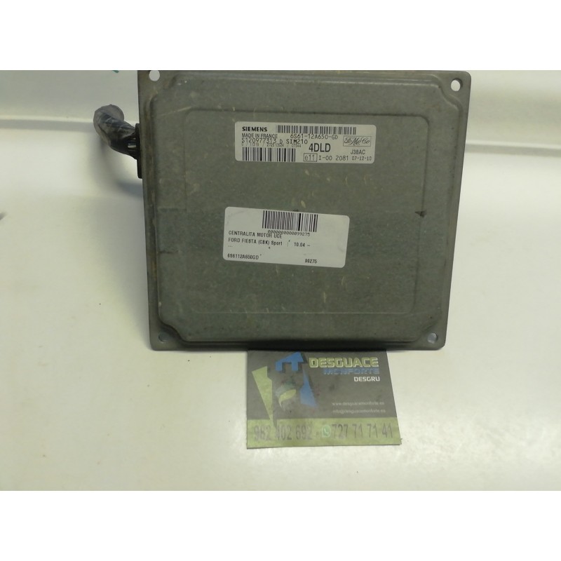 Recambio de centralita motor uce para ford fiesta (cbk) sport referencia OEM IAM 6S6112A650GD  
