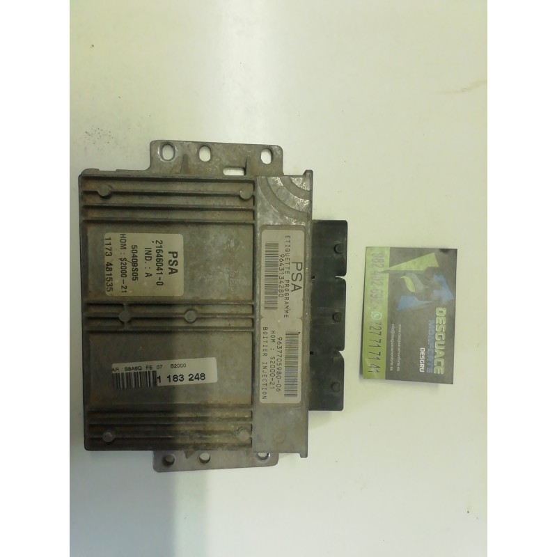 Recambio de centralita motor uce para citroën saxo 1.4 vts referencia OEM IAM 9643134280 50409S05 