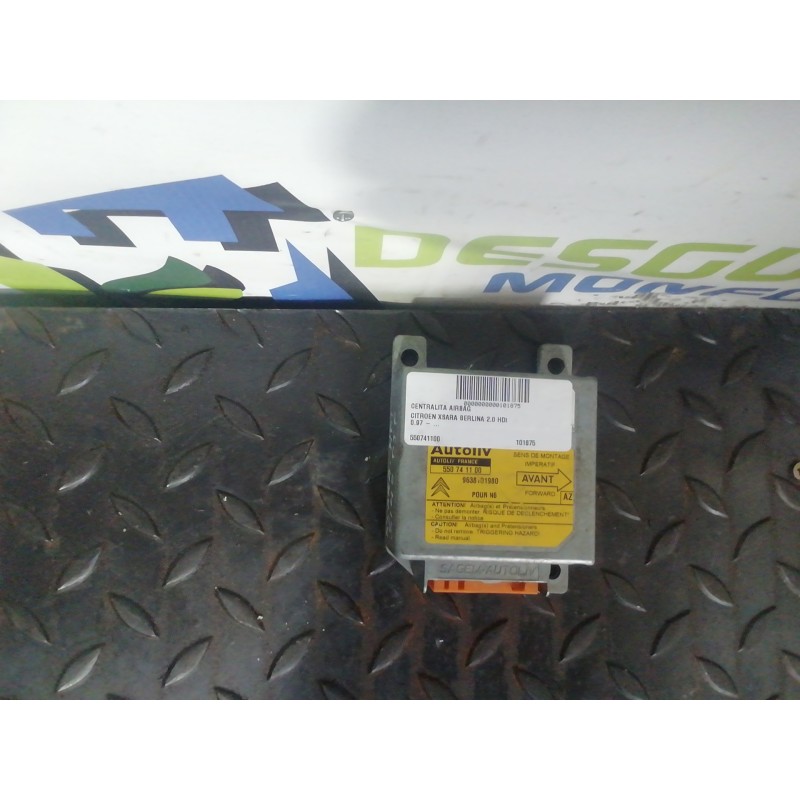 Recambio de centralita airbag para citroën xsara berlina 2.0 hdi referencia OEM IAM 550741100 9638101980 