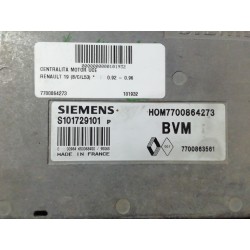 Recambio de centralita motor uce para renault 19 (b/c/l53) referencia OEM IAM 7700864273 S101729101P 