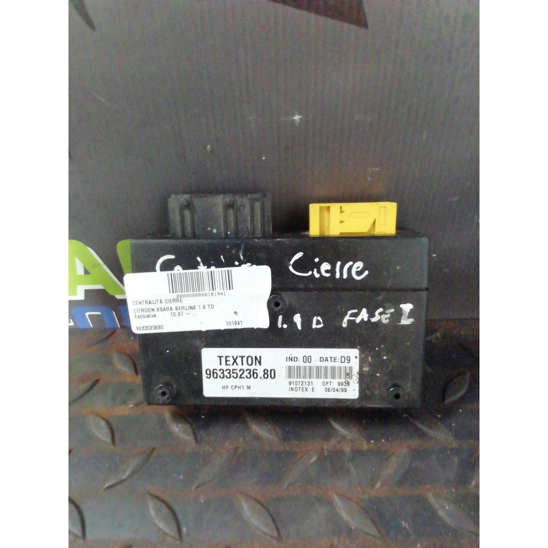 Recambio de centralita cierre para citroën xsara berlina 1.9 td exclusive referencia OEM IAM 9633523680  