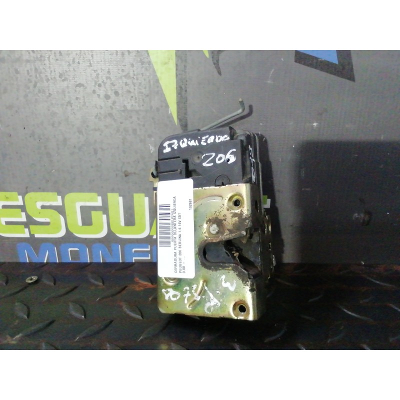 Recambio de cerradura puerta delantera izquierda para peugeot 206 berlina 1.6 16v cat referencia OEM IAM PP30FV  