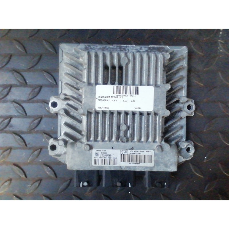 Recambio de centralita motor uce para citroën c2 1.4 hdi referencia OEM IAM 9663483180 9653451880 5WS40572B
