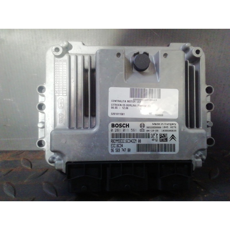 Recambio de centralita motor uce para citroën c5 berlina premier (e) referencia OEM IAM 0281011561 9656974780 9653958980
