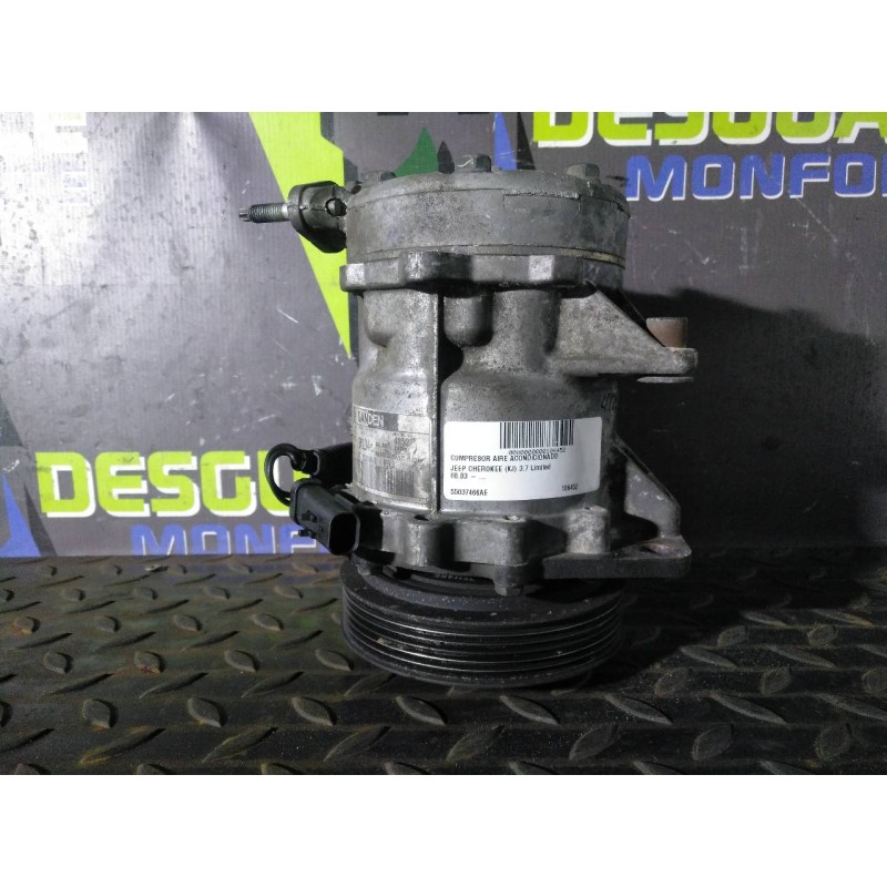Recambio de compresor aire acondicionado para jeep cherokee (kj) 3.7 limited referencia OEM IAM 55037466AE 08431610470 55037466