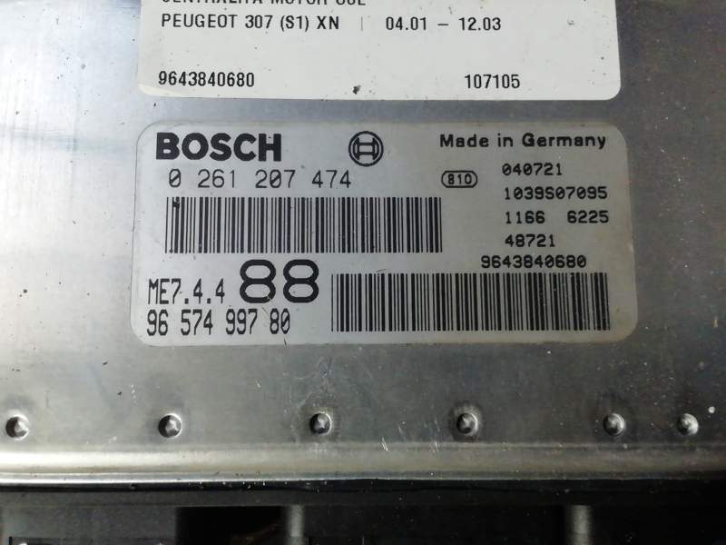 CENTRALITA MOTOR UCE 9643840680 9657499780 