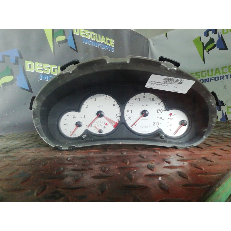 Recambio de cuadro instrumentos para peugeot 206 berlina look referencia OEM IAM 9648837180 000643406 JAT15005CE