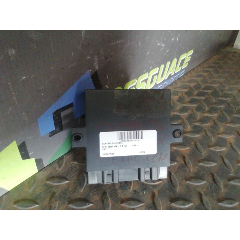 Recambio de centralita cierre para seat ibiza (6k1) 1.9 tdi referencia OEM IAM 6K0962258A  