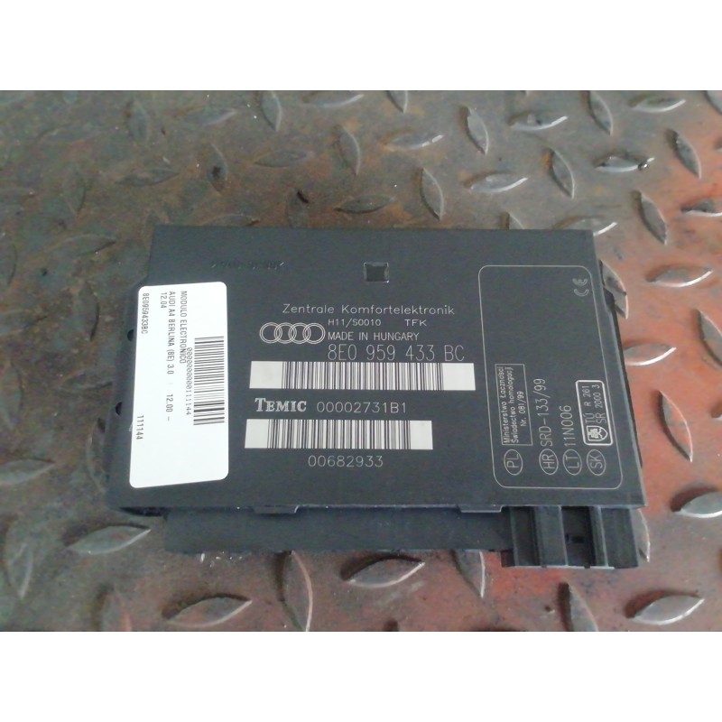 Recambio de modulo electronico para audi a4 berlina (8e) 3.0 referencia OEM IAM 8E0959433BC  
