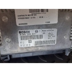 Recambio de centralita motor uce para citroën saxo 1.6 vts referencia OEM IAM 9632693880 0261206214 