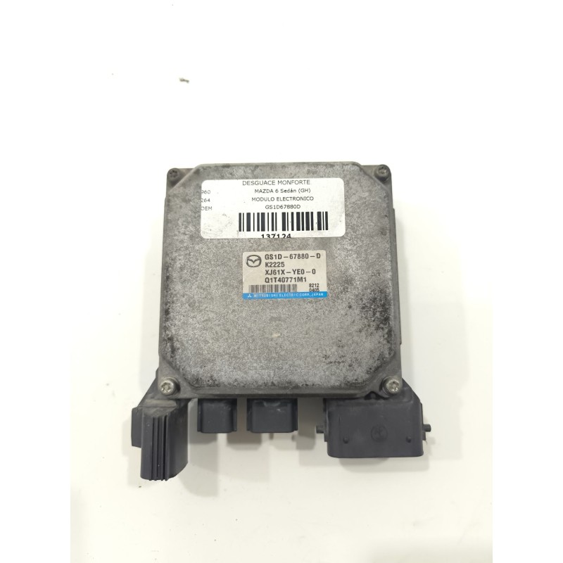 Desguace MonforteMODULO ELECTRONICO GS1D67880D MAZDAPiezas vehículos|Desguace Monforte