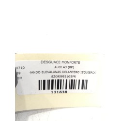 Recambio de mando elevalunas delantero izquierdo para audi a3 (8p) referencia OEM IAM 8Z0959851G  