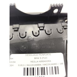 Recambio de rejilla aireadora para bmw 5 (f10) 530 d xdrive referencia OEM IAM F5916689010 / 0761810 / 64229166884 / 64229166890