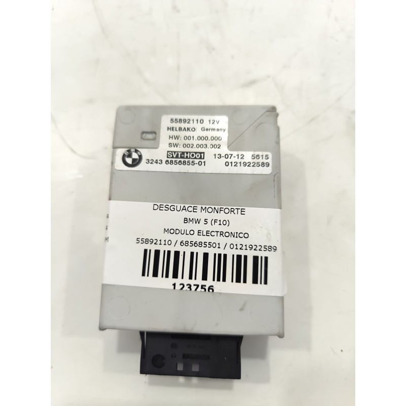 Recambio de modulo electronico para bmw 5 (f10) 530 d xdrive referencia OEM IAM 55892110 / 685685501 / 0121922589  