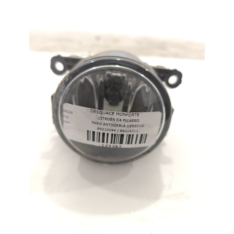 Recambio de faro antiniebla derecho para citroën c4 picasso exclusive plus referencia OEM IAM 89210094 / 89204711  