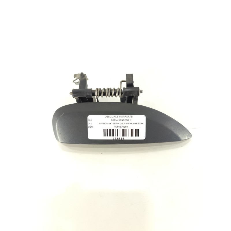 Recambio de maneta exterior delantera derecha para dacia sandero ii (b8_) 1.5 dci referencia OEM IAM 806067028R  